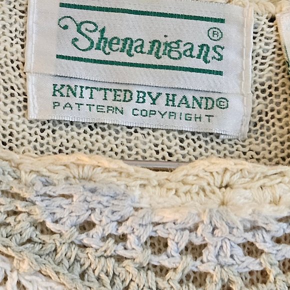 Vintage Shenanigans Multi Coloured Hand Knit Sweater- Lined -Made in Korea - Picture 3 of 8